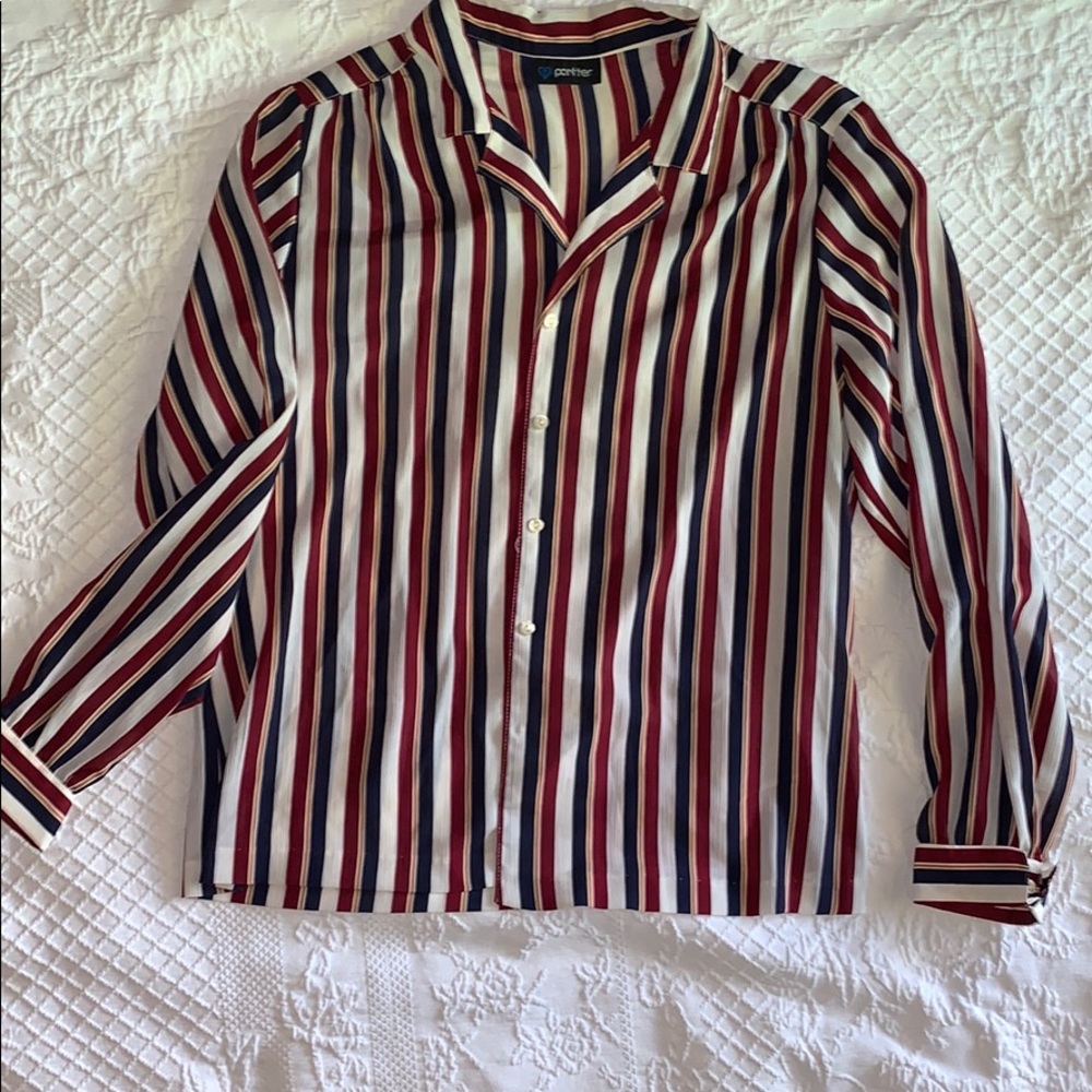 Vintage Stripe Blouse size Small